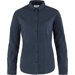 Fjällräven Övik Flannel Shirt W Women’s Shirts Blue Main Front 43032
