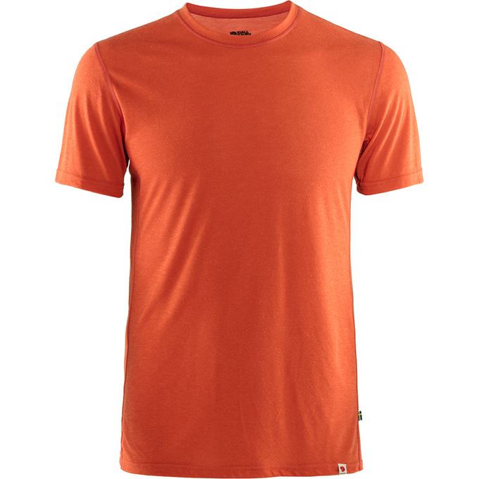 Fjällräven High Coast Lite T-shirt M Men’s Base layer tops Orange, Red Main Front 25698