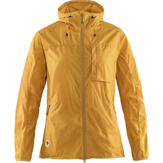 Fjällräven High Coast Wind Jacket W Women’s Outdoor jackets Yellow Main Front 25012