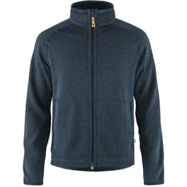 Fjällräven Övik Fleece Zip Sweater M Men’s Fleeces Blue Main Front 30098