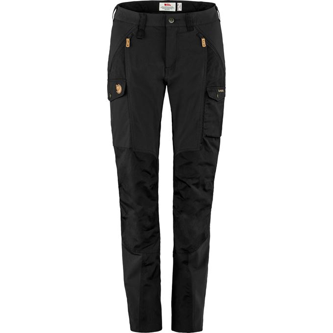 Fjällräven Nikka Trousers Curved W Women’s Trekking trousers Black Main Front 15778