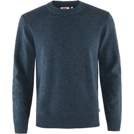 Fjällräven Övik Round-neck Sweater M Men’s Sweaters & knitwear Blue Main Front 30111