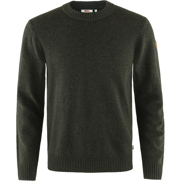 Fjällräven Övik Round-neck Sweater M Men’s Sweaters & knitwear Dark green, Green Main Front 31117