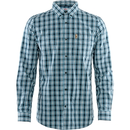 Fjällräven Övik Shirt LS M Men’s Shirts Grey, Blue Main Front 25333