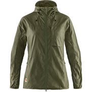 Fjällräven High Coast Wind Jacket W Women’s Outdoor jackets Green Main Front 25010