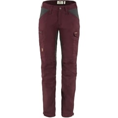 Fjällräven Kaipak Trousers Curved W Women’s Trekking trousers Grey, Red, Burgundy Main Front 14655