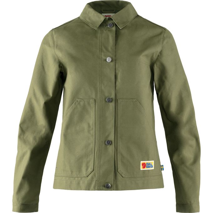 Fjällräven Vardag Jacket W Women’s Outdoor jackets Green Main Front 43219