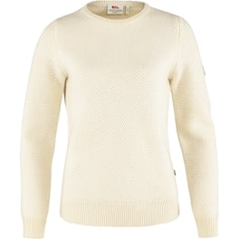 Fjällräven Övik Structure Sweater W Women’s Sweaters & knitwear White Main Front 43065