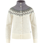 Fjällräven Övik Knit Cardigan W Women’s Sweaters & knitwear White, Grey Main Front 56518