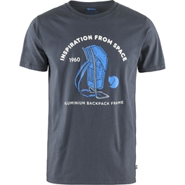 Fjällräven Space T-shirt Print M Men’s T-shirts & tank tops Blue Main Front 43429
