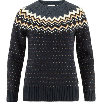 Fjällräven Övik Knit Sweater W Women’s Sweaters & knitwear Blue Main Front 31450