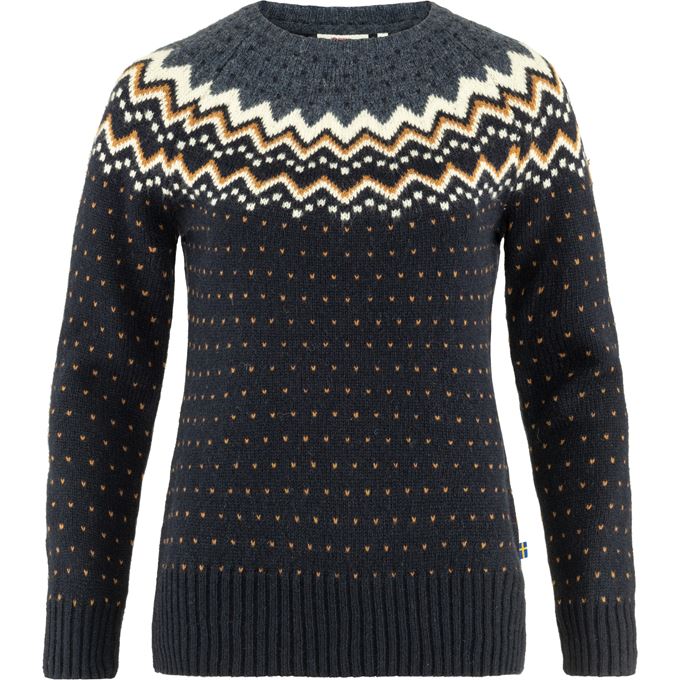Fjällräven Övik Knit Sweater W Women’s Sweaters & knitwear Blue Main Front 31450