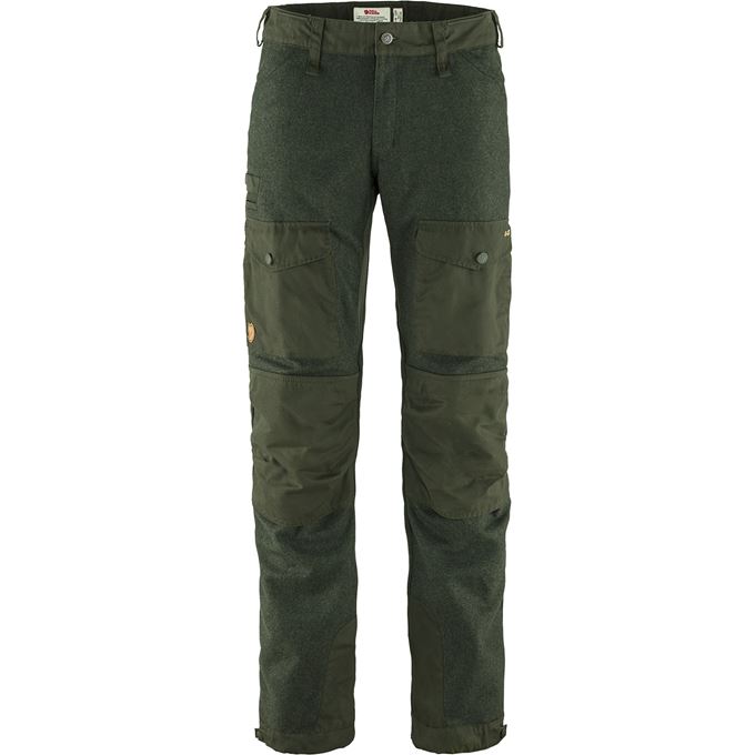 Fjällräven Värmland Wool Trousers M Men’s Hunting trousers Dark green, Green Main Front 30193