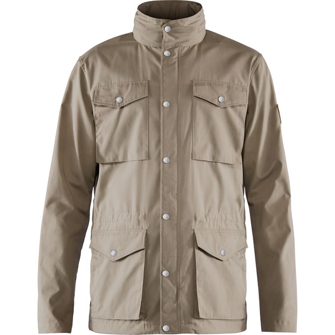 Fjällräven Räven Lite Jacket M Men’s Outdoor jackets Green, Beige Main Front 25175