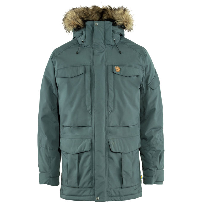 Fjällräven Nuuk Parka M Men’s Outdoor jackets Grey, Blue Main Front 18233