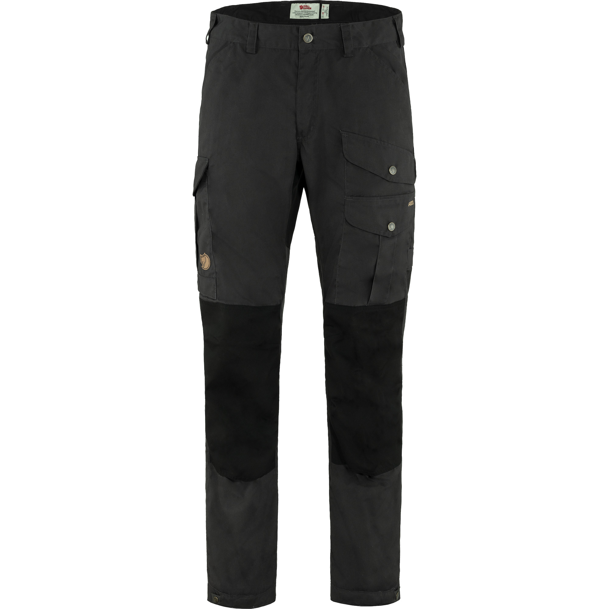 Black/Black Fjällräven Vidda Pro Trousers Regular Herren Trekkinghose 