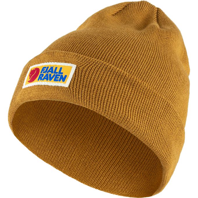 Fjällräven Vardag Classic Beanie Unisex Caps, hats & beanies Yellow, Orange Main Front 38087