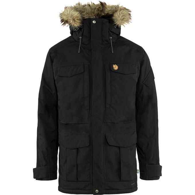 Fjällräven Nuuk Parka M Men’s Outdoor jackets Black Main Front 18231