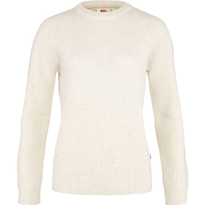 Fjällräven Visby Sweater W Women’s Sweaters & knitwear White Main Front 45788