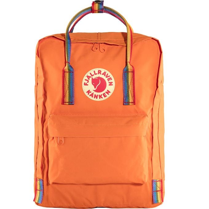 Fjällräven Kånken Rainbow Unisex Kånken bags Orange, Multicolor Main Front 28299