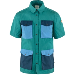 Fjällräven Samlaren Shirt SS 3D M Men’s Shirts Green Main Front 68264