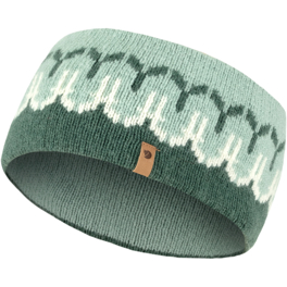 Fjällräven Övik Path Knit Headband Unisex Caps, hats & beanies Green Main Front 65667