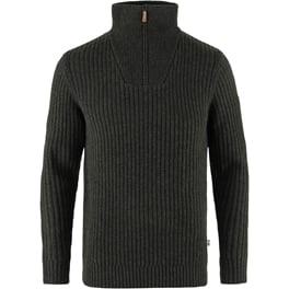 Fjällräven Övik Half Zip Knit M Men’s Sweaters & knitwear Green Main Front 65521