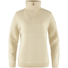Fjällräven Övik Half Zip Knit W Women’s Sweaters & knitwear White Main Front 65688