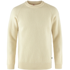 Fjällräven Övik Rib Sweater M Men’s Sweaters & knitwear White Main Front 65537
