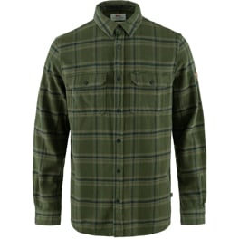 Fjällräven Övik Heavy Flannel Shirt M Men’s Shirts Green Main Front 65825