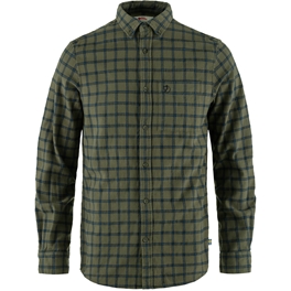 Fjällräven Övik Flannel Shirt M Men’s Shirts Green Main Front 65824