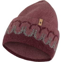 Fjällräven Övik Path Knit Beanie Unisex Caps, hats & beanies Red, Pink Main Front 65663