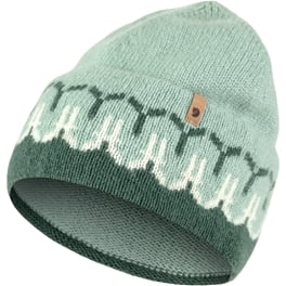 Fjällräven Övik Path Knit Beanie Unisex Caps, hats & beanies Green Main Front 65533