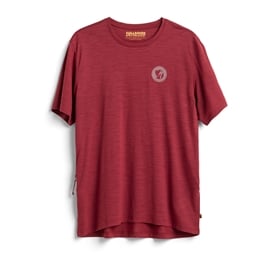Fjällräven S/F Wool T-shirt M Men’s T-shirts & tank tops Red Main Front 58539