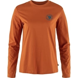 Fjällräven 1960 Logo T-shirt LS W Women’s T-shirts & tank tops Brown, Orange Main Front 65289