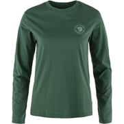 Fjällräven 1960 Logo T-shirt LS W Women’s T-shirts & tank tops Green Main Front 65290