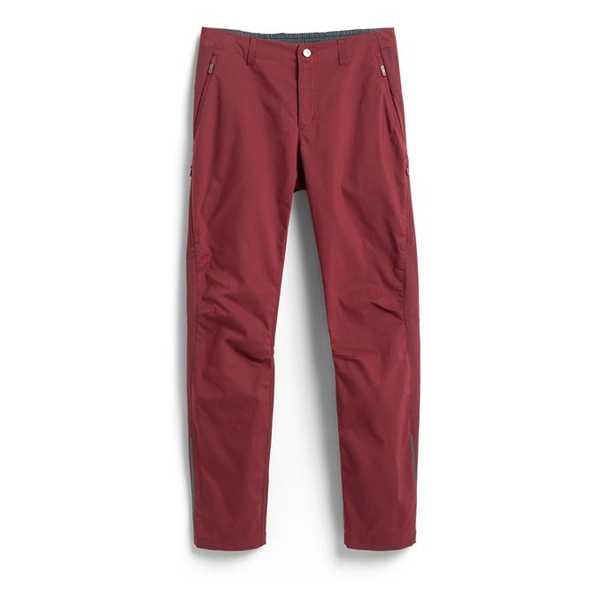 Fjällräven S/F Rider's Hybrid Trousers W Women’s Red Main Front 60024