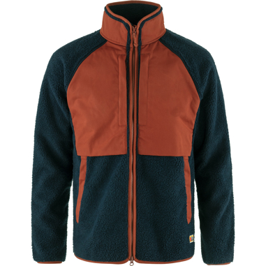 Fjällräven Vardag Pile Jacket M Men’s Outdoor jackets Brown, Blue Main Front 75797