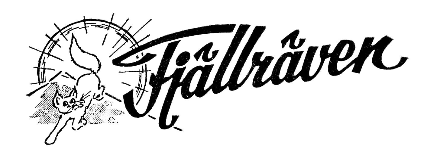 Old fjallraven logo showing fox drawing