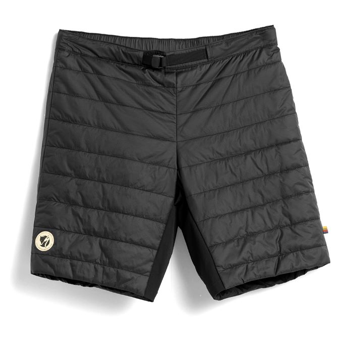 Fjällräven S/F Thermo Shorts Unisex Insulated trousers Black Main Front 60101