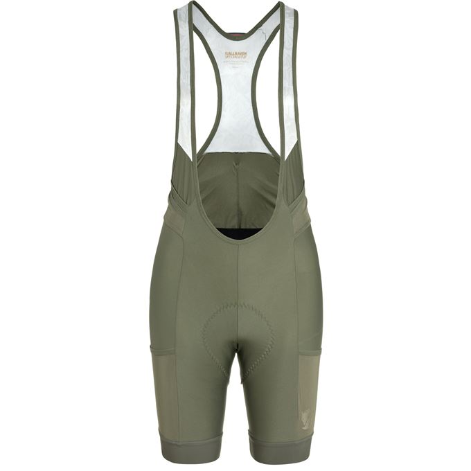 Fjällräven S/F Adventure Bib Shorts w/ SWAT W Women’s Shorts & skirts Green Main Front 59884