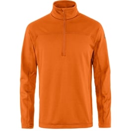 Fjällräven Abisko Lite Fleece Half Zip M Men’s Fleeces Orange Main Front 59586