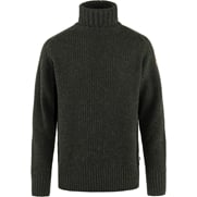 Fjällräven Övik Roller Neck Sweater M Men’s Sweaters & knitwear Dark green, Green Main Front 56536