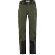 Fjällräven Keb Eco-Shell Trousers W Women’s Shell trousers Dark green, Green Main Front 56478
