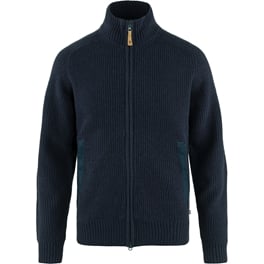 Fjällräven Övik Zip Cardigan Knit M Men’s Sweaters & knitwear Blue Main Front 56541