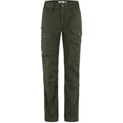 Fjällräven Vidda Pro Ventilated Trs W Reg Women’s Trekking trousers Dark green, Green Main Front 56626