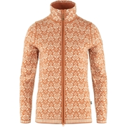 Fjällräven Snow Cardigan W Women’s Sweaters & knitwear Brown Main Front 56576