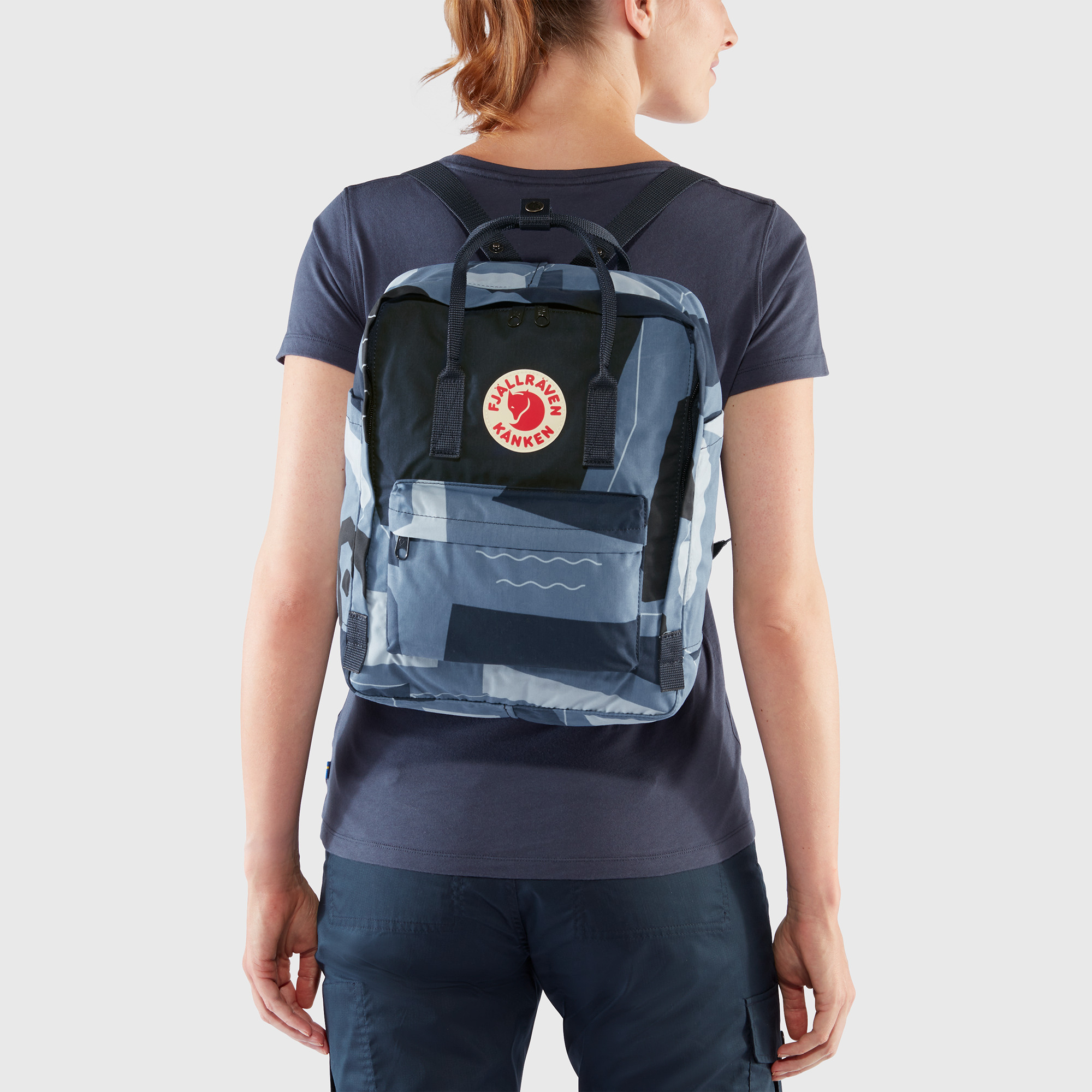 Fjällräven Kanken Art 16L Rucksack Schule Freizeit unisex Backpack Tasche Blau 