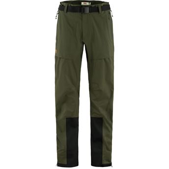 Fjällräven Keb Eco-Shell Trousers M Men’s Shell trousers Dark green, Green Main Front 56477