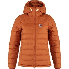 Fjällräven Expedition Pack Down Hoodie W Women’s Down jackets Brown, Orange Main Front 56349